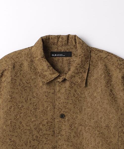 green label relaxing（グリーンレーベルリラクシング）の「リネンライク ジャカード ワイドカラー シャツ（シャツ/ブラウス・メンズ・モカ/ネイビー/ターコイズブルー・L/XL/S/M）」の11枚目の写真