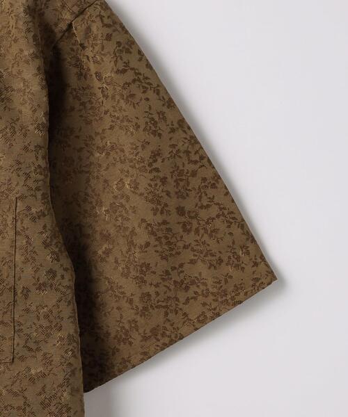 green label relaxing（グリーンレーベルリラクシング）の「リネンライク ジャカード ワイドカラー シャツ（シャツ/ブラウス・メンズ・モカ/ネイビー/ターコイズブルー・L/XL/S/M）」の15枚目の写真