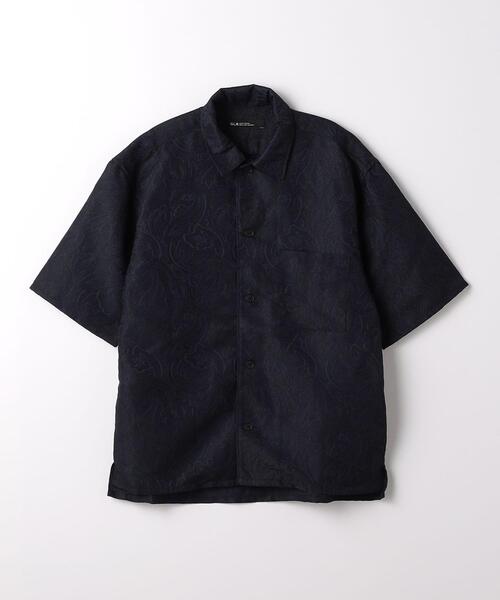 green label relaxing（グリーンレーベルリラクシング）の「リネンライク ジャカード ワイドカラー シャツ（シャツ/ブラウス・メンズ・モカ/ネイビー/ターコイズブルー・L/XL/S/M）」の21枚目の写真