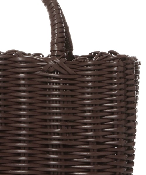 BAYFLOW（ベイフロー）の「BFパーチャスバックM23（かごバッグ・レディース・ピンク/ブラウン・0）」の9枚目の写真