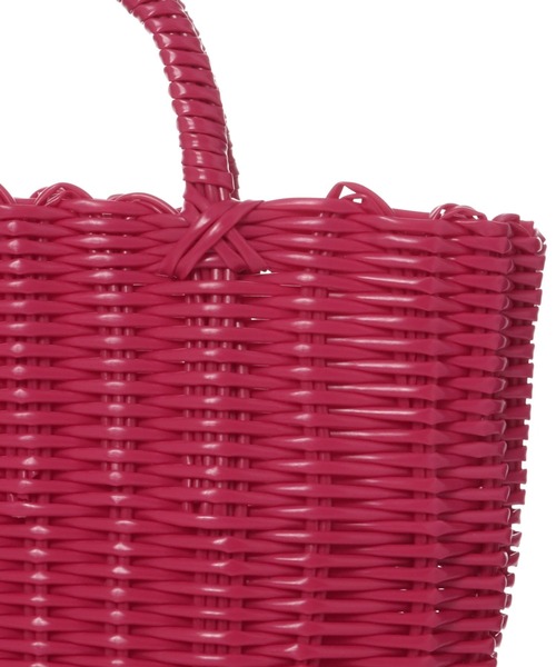 BAYFLOW（ベイフロー）の「BFパーチャスバックM23（かごバッグ・レディース・ピンク/ブラウン・0）」の13枚目の写真