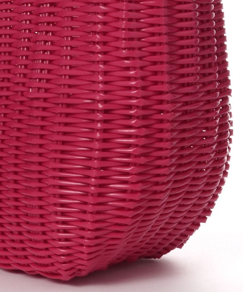 BAYFLOW（ベイフロー）の「BFパーチャスバックM23（かごバッグ・レディース・ピンク/ブラウン・0）」の6枚目の写真