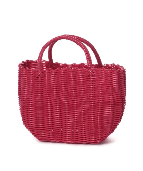 BAYFLOW（ベイフロー）の「BFパーチャスバックM23（かごバッグ・レディース・ピンク/ブラウン・0）」の12枚目の写真