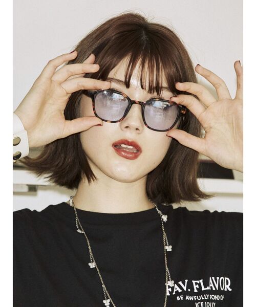 jouetie（ジュエティ）の「カラーレンズサングラス（サングラス・レディース・イエロー/レッド/ピンク/ブルー・FREE）」の12枚目の写真