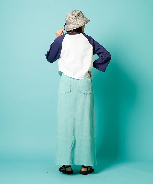 WALLA WALLA SPORT（ワラワラスポーツ）の「BELL SLEEVE RAGLAN TEE/ ベルスリーブ ラグラン（Tシャツ/カットソー・レディース・ブラック/ブラウン/グリーン/レッド/ネイビー・MEDIUM）」の11枚目の写真