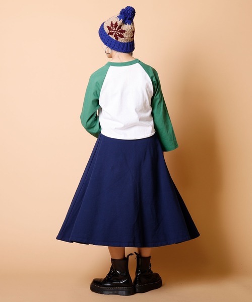 WALLA WALLA SPORT（ワラワラスポーツ）の「BELL SLEEVE RAGLAN TEE/ ベルスリーブ ラグラン（Tシャツ/カットソー・レディース・ブラック/ブラウン/グリーン/レッド/ネイビー・MEDIUM）」の19枚目の写真