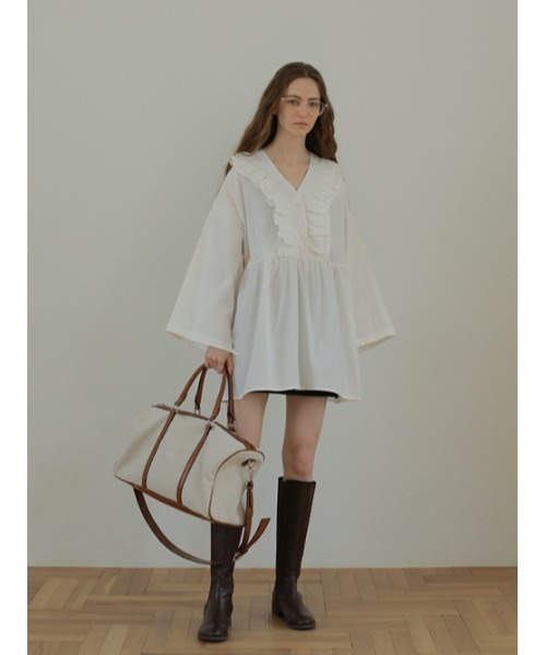 AMAIL(アマイル)の「AM season bigbag(ボストンバッグ・レディース・アイボリー/ブラック・FREE)」の18枚目の写真