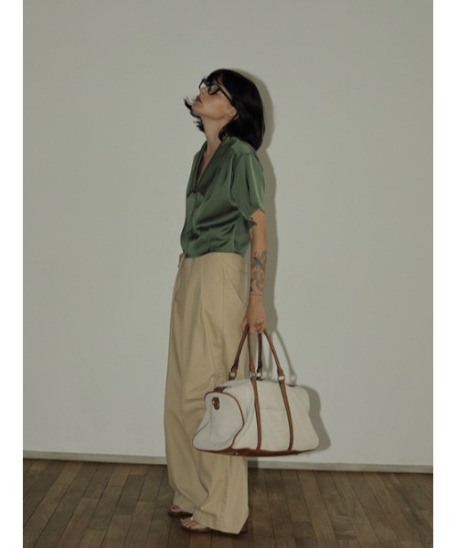 AMAIL(アマイル)の「AM season bigbag(ボストンバッグ・レディース・アイボリー/ブラック・FREE)」の21枚目の写真