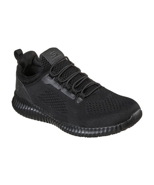 SKECHERS(スケッチャーズ)の「SKECHERS WORK RELAXED FIT: CESSNOCK SR / ワークリラックスドフィット:セスノック SR(スニーカー・メンズ・ブラック・28.5cm/25.5cm/27.5cm/27cm/26cm/28cm/26.5cm/25㎝/29cm)」の1枚目の写真