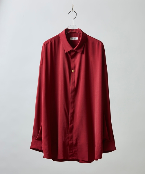 tk.TAKEO KIKUCHI（ティーケータケオキクチ）の「【WEB限定】ビッグサイズシャツ（シャツ/ブラウス・メンズ・ピンク系/ブルー/グレー/ホワイト/チャコールグレー/ブラック/ワインレッド/ブラウン系その他/ブルー系その他・01/02/03）」の9枚目の写真