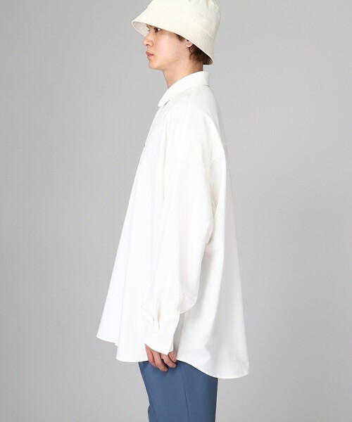 tk.TAKEO KIKUCHI（ティーケータケオキクチ）の「【WEB限定】ビッグサイズシャツ（シャツ/ブラウス・メンズ・ピンク系/ブルー/グレー/ホワイト/チャコールグレー/ブラック/ワインレッド/ブラウン系その他/ブルー系その他・01/02/03）」の12枚目の写真