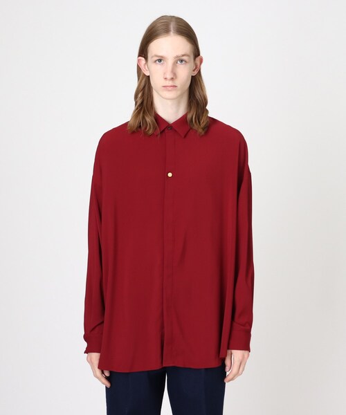 tk.TAKEO KIKUCHI（ティーケータケオキクチ）の「【WEB限定】ビッグサイズシャツ（シャツ/ブラウス・メンズ・ピンク系/ブルー/グレー/ホワイト/チャコールグレー/ブラック/ワインレッド/ブラウン系その他/ブルー系その他・01/02/03）」の18枚目の写真