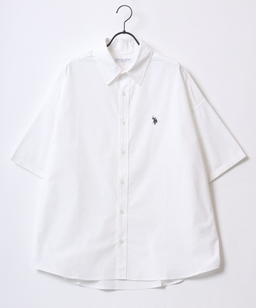 「U.S. POLO ASSN.」 半袖ブラウス MEDIUM ホワイト レディース U.S. POLO ASSN. ブラウス シャツ 「Ada.別注」U.S. レギュラー