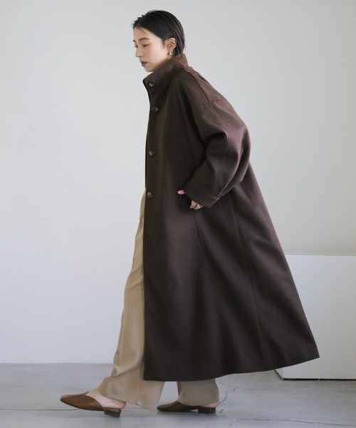 【美品】select MOCA スタンドカラーオーバーシルエットコート select MOCA（セレクトモカ）の「スタンドカラーオーバー