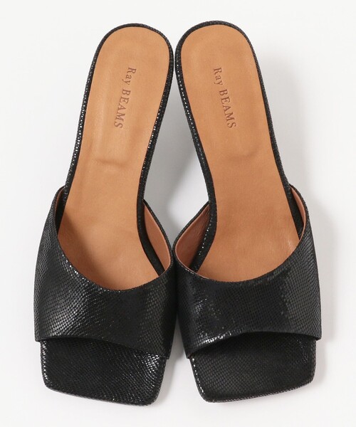 Ray BEAMS（レイビームス）の「Ray BEAMS / ラウンド カット ミュール（サンダル・レディース・ブラック/グリーン・37/38/39/36）」の10枚目の写真