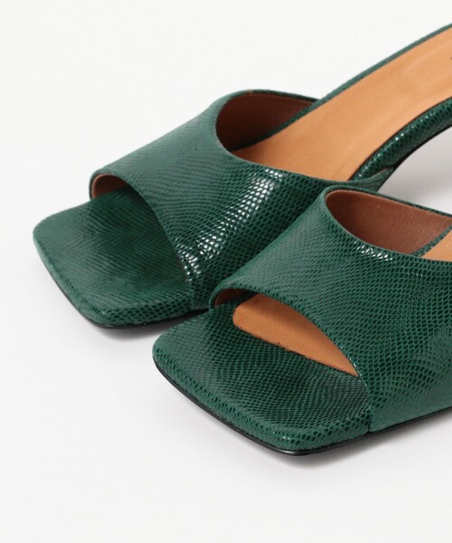 Ray BEAMS（レイビームス）の「Ray BEAMS / ラウンド カット ミュール（サンダル・レディース・ブラック/グリーン・37/38/39/36）」の7枚目の写真