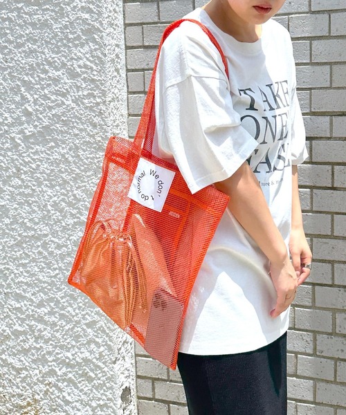 LEPSIM（レプシィム）の「メッシュトートバッグ　962929（トートバッグ・レディース・オレンジ/ピンク/ブルー・ONE SIZE）」の3枚目の写真