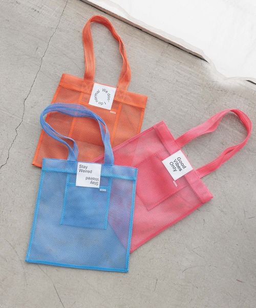 LEPSIM（レプシィム）の「メッシュトートバッグ　962929（トートバッグ・レディース・オレンジ/ピンク/ブルー・ONE SIZE）」の11枚目の写真