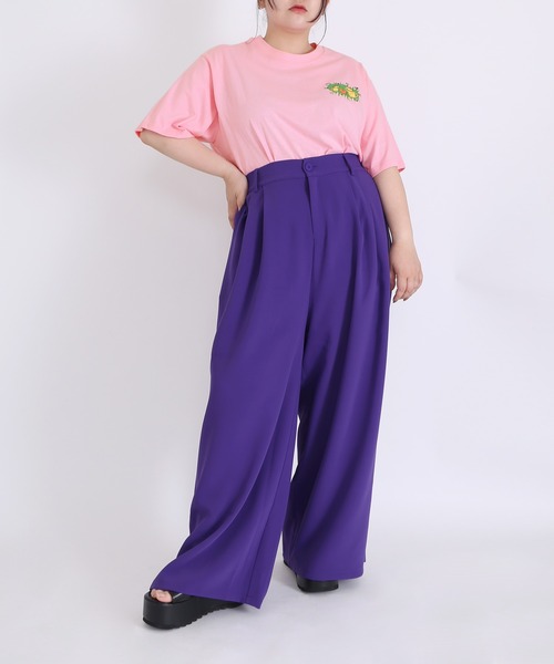 PUNYUS（プニュズ）の「I'm HomeビッグＴシャツ（Tシャツ/カットソー・レディース・ピンク/ホワイト/オレンジ/カーキ・3/4）」の16枚目の写真