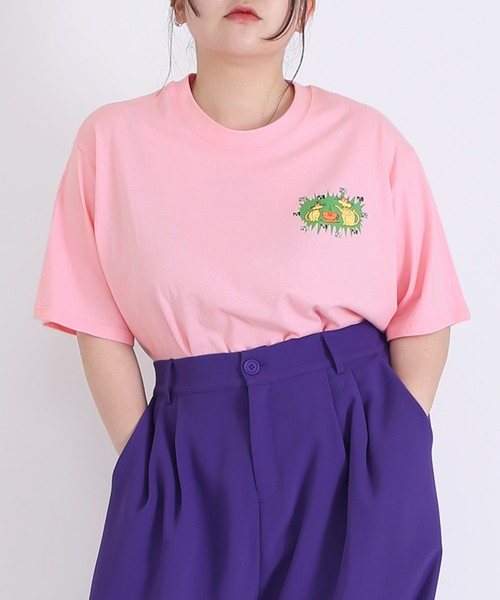 PUNYUS（プニュズ）の「I'm HomeビッグＴシャツ（Tシャツ/カットソー・レディース・ピンク/ホワイト/オレンジ/カーキ・3/4）」の17枚目の写真