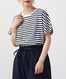 EMAGO ロゴネコ刺繍ドルマンT 半袖