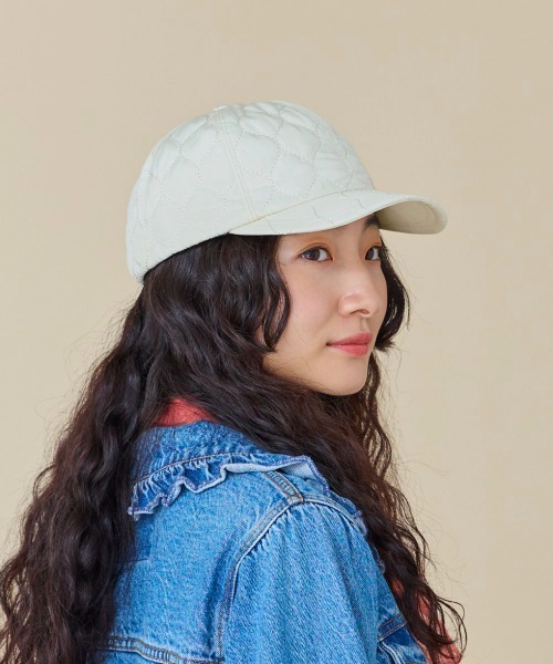 kaorinomori（カオリノモリ）の「kaorinomori ケイティキャップ / カオリノモリ（キャップ・レディース・オリーブ/ライラック/ホワイト・FREE）」の8枚目の写真