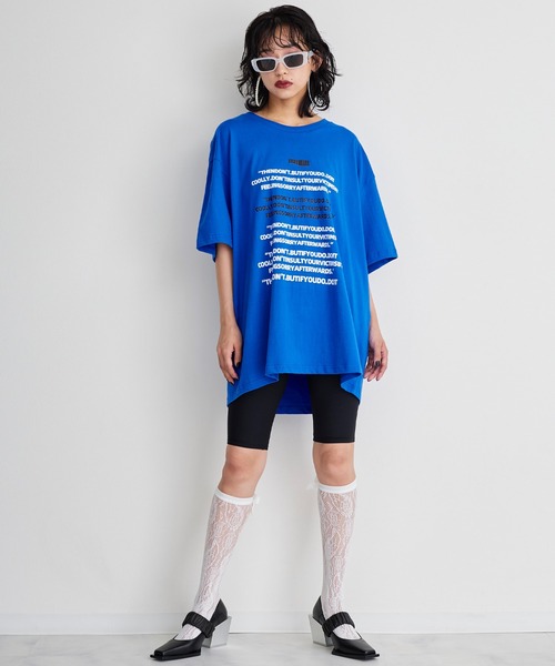 Narcissus（ナルシス）の「【Narcissus】リブバイカーパンツ（その他パンツ・レディース・ブラック/ブルー・FREE）」の3枚目の写真