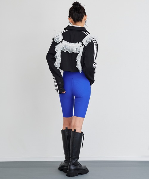 Narcissus（ナルシス）の「【Narcissus】リブバイカーパンツ（その他パンツ・レディース・ブラック/ブルー・FREE）」の6枚目の写真