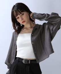 JEANASIS | ドビーツイル2WAYスリーブシャツ/968938(シャツ/ブラウス)