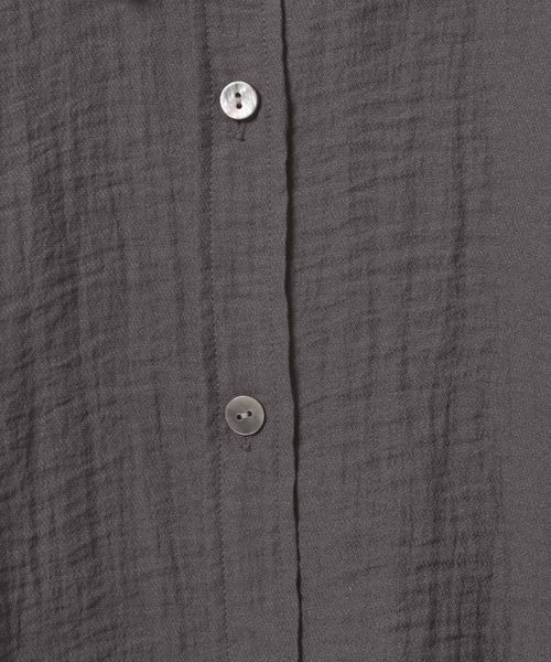 JEANASIS（ジーナシス）の「ドビーツイル2WAYスリーブシャツ/968938（シャツ/ブラウス・レディース・チャコールグレー/ホワイト/ボルドー・FREE）」の19枚目の写真