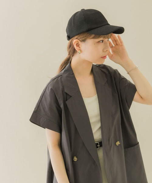 SMELLY（スメリー）の「2WAYメルトンキャップ（キャップ・レディース・グレー/ブラック・-）」の12枚目の写真