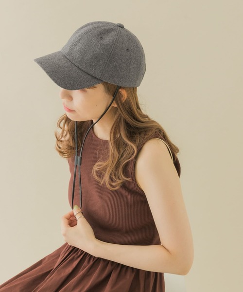 美品　オーラリー キャメル メルトンキャップ 帽子 セール】2WAYメルトンキャップ（キャップ）｜SMELLY（スメリー