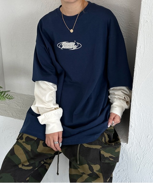 sedacle（セダクル）の「レイヤードライクアソートロンT（Tシャツ/カットソー・メンズ・ブラック/カーキ/ネイビー・LARGE/MEDIUM）」の3枚目の写真