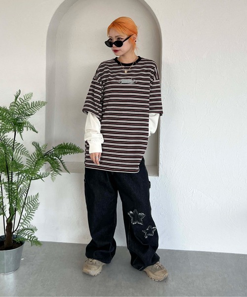 sedacle（セダクル）の「レイヤードライクアソートロンT（Tシャツ/カットソー・メンズ・ブラック/カーキ/ネイビー・LARGE/MEDIUM）」の9枚目の写真