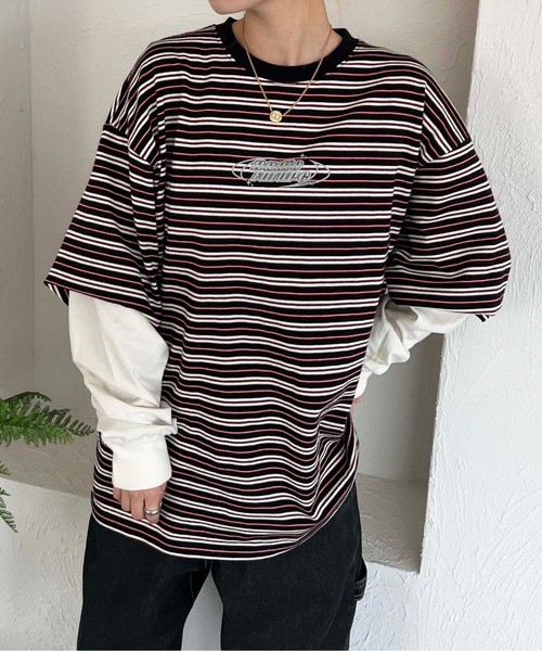 sedacle（セダクル）の「レイヤードライクアソートロンT（Tシャツ/カットソー・メンズ・ブラック/カーキ/ネイビー・LARGE/MEDIUM）」の5枚目の写真