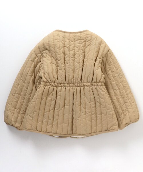 apres les cours（アプレレクール）の「ウエストリボンリバーシブルキルトアウター（その他アウター・キッズ・ブラウン/ベージュ・100/130/90/80/110/120/140）」の9枚目の写真