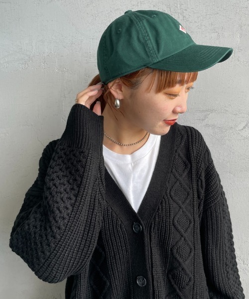 DANTON（ダントン）の「[DANTON/ダントン] ワンポイントロゴ 6パネルキャップ（キャップ・レディース・ベージュ/アイボリー/グリーン/ブラック/ネイビー・F）」の4枚目の写真