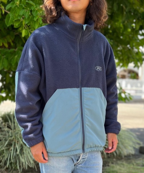 IPD(アイピーディー)の「【IPD】THROW BACK FULL ZIP FLEECE(その他トップス・メンズ・ネイビー/チャコールグレー/キャメル・LARGE/MEDIUM)」の12枚目の写真