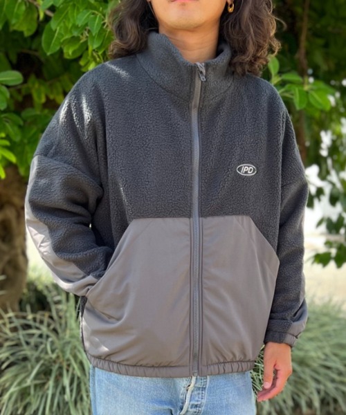 IPD(アイピーディー)の「【IPD】THROW BACK FULL ZIP FLEECE(その他トップス・メンズ・ネイビー/チャコールグレー/キャメル・LARGE/MEDIUM)」の11枚目の写真