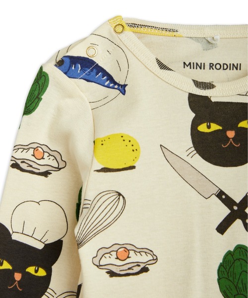 Mini Rodini（ミニロディーニ）の「mini rodini / ネコシェフ総柄