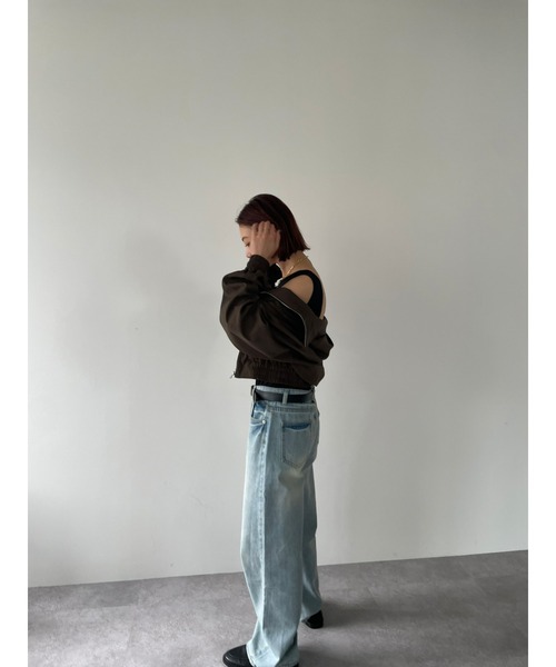 HANNE(アン)の「スタンドカラーブルゾン(ブルゾン・レディース・ブラック/カーキ・FREE)」の16枚目の写真