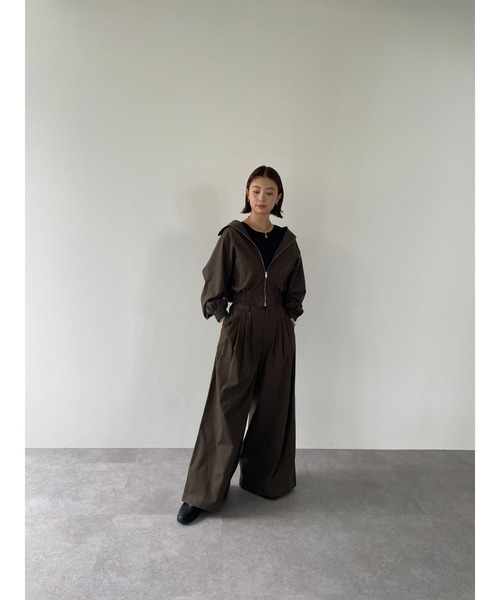 HANNE(アン)の「スタンドカラーブルゾン(ブルゾン・レディース・ブラック/カーキ・FREE)」の20枚目の写真