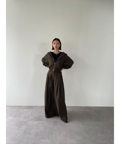 HANNE(アン)の「スタンドカラーブルゾン(ブルゾン・レディース・ブラック/カーキ・FREE)」の21枚目の写真