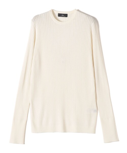 SHIPS Primary Navy Label:シルク カシミヤ プルオーバー（ニット