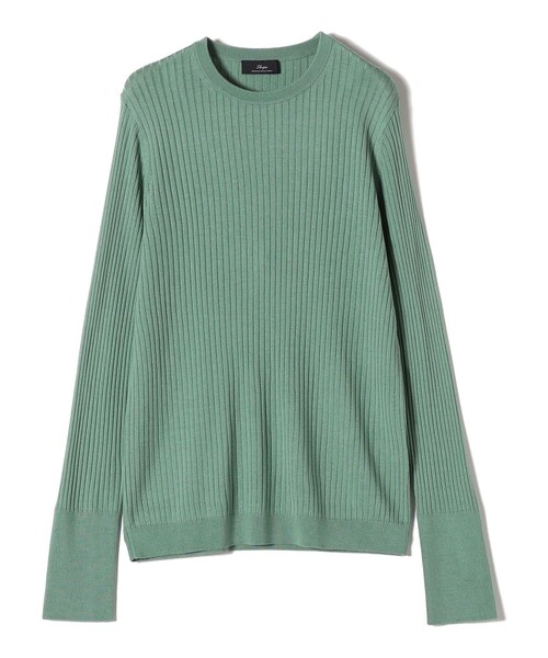 SHIPS Primary Navy Label:シルク カシミヤ プルオーバー（ニット