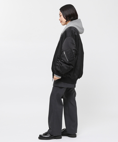 AP STUDIO(エーピーストゥディオ)の「Rayon cotton MA-1(MA-1・レディース・ブラック・FREE)」の7枚目の写真