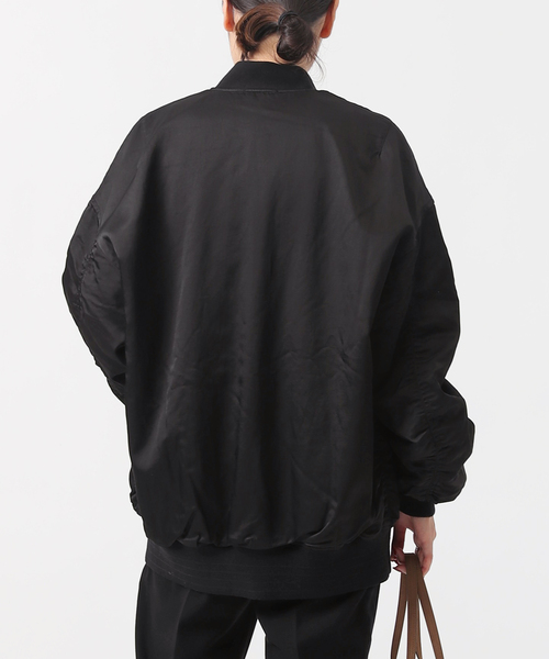 AP STUDIO(エーピーストゥディオ)の「Rayon cotton MA-1(MA-1・レディース・ブラック・FREE)」の11枚目の写真