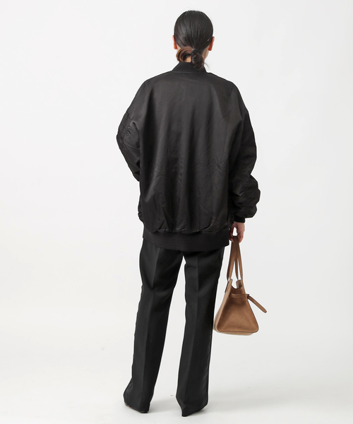 AP STUDIO(エーピーストゥディオ)の「Rayon cotton MA-1(MA-1・レディース・ブラック・FREE)」の14枚目の写真