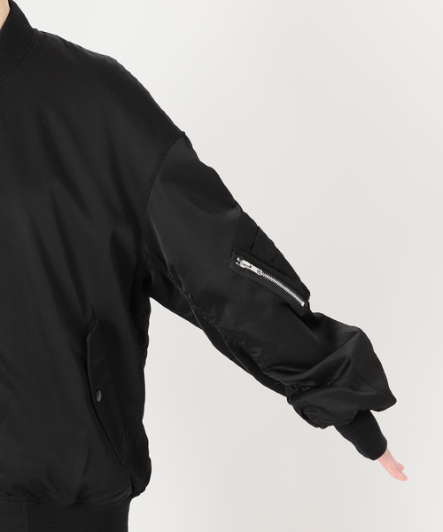 AP STUDIO(エーピーストゥディオ)の「Rayon cotton MA-1(MA-1・レディース・ブラック・FREE)」の20枚目の写真