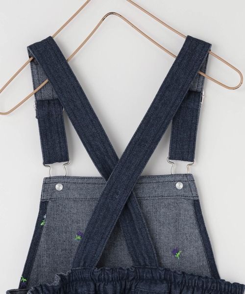 LOWRYS FARM（ローリーズファーム）の「シシュウティアードジャンバースカート　977093（ジャンパースカート・キッズ・ブラック/ネイビー・110cm/120cm/130cm/140cm/150cm）」の7枚目の写真